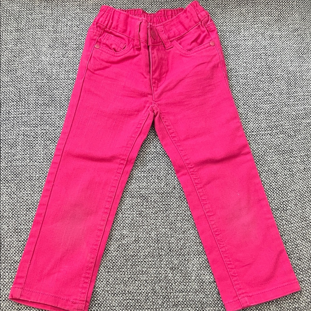 2-3 yrs Vibrant Pink Kids Jeans